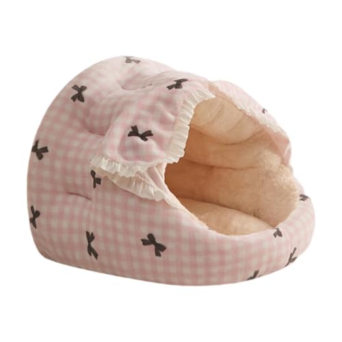 MagiDeal Katzenbetthöhle mit Kapuze, Plüschhöhle, weich, mit Türvorhang, rundes Haustierbett, Katzennest für Hamster, Heimtierbedarf, Hase, Kaninchen, Igel, Rosa MagiDeal Katzenbetthöhle mit Kapuze, Plüschhöhle, weich, mit Türvorhang, rundes Haustierbett, Katzennest für Hamster, Heimtierbedarf, Hase, Kaninchen, Igel, Rosa von MagiDeal