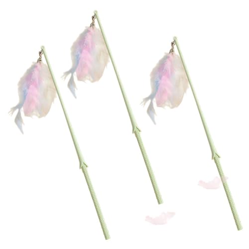 MagiDeal Katzenfederspielzeug, Katzenstabspielzeug, Katzenangel, 38 cm, interaktives Katzenspielzeug für Hauskatzen, Kätzchen, Training, Spielübungen, Jagd, grüner Mais MagiDeal Katzenfederspielzeug, Katzenstabspielzeug, Katzenangel, 38 cm, interaktives Katzenspielzeug für Hauskatzen, Kätzchen, Training, Spielübungen, Jagd, grüner Mais von MagiDeal
