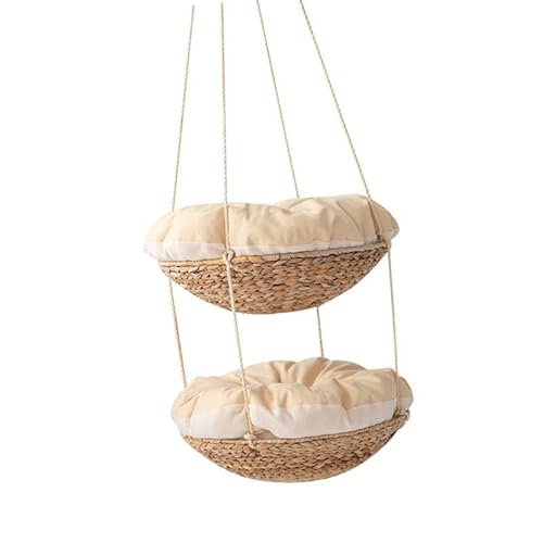 MagiDeal Katzenhängematte, Bett, Zwingermatte, abnehmbares gewebtes Haustierbett, hängender Katzenkorb für Kleintiere, Welpen, Kaninchen, für drinnen und MagiDeal Katzenhängematte, Bett, Zwingermatte, abnehmbares gewebtes Haustierbett, hängender Katzenkorb für Kleintiere, Welpen, Kaninchen, für drinnen und von MagiDeal
