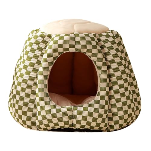 MagiDeal Katzenhöhlenbett, Haustierhaus, weich, warm, Abnehmbarer, Rutschfester Boden, Winter-Kätzchen-Unterschlupf, Schlafhaus für kleine Hunde, Kätzchen, GrÜn MagiDeal Katzenhöhlenbett, Haustierhaus, weich, warm, Abnehmbarer, Rutschfester Boden, Winter-Kätzchen-Unterschlupf, Schlafhaus für kleine Hunde, Kätzchen, GrÜn von MagiDeal