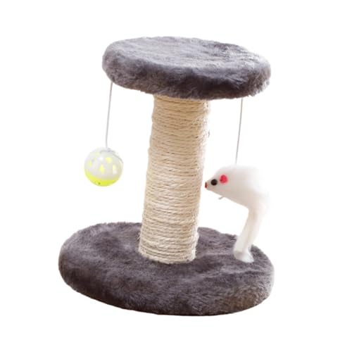MagiDeal Katzenkratzbaum, süßes Katzenkratzbrett mit Ballspielzeug, Sisal-Katzenklettergerüst für Hauskatzen, Katzenkletterturm für Kätzchen, Grau MagiDeal Katzenkratzbaum, süßes Katzenkratzbrett mit Ballspielzeug, Sisal-Katzenklettergerüst für Hauskatzen, Katzenkletterturm für Kätzchen, Grau von MagiDeal