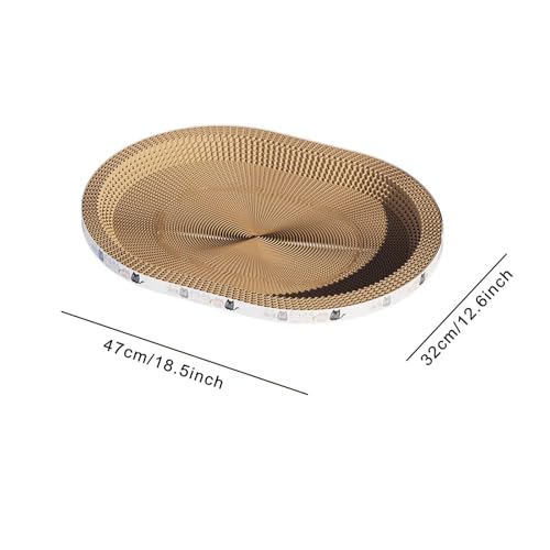 MagiDeal Katzenkratzbrett, Kartonbett, Loungebett aus Karton, Übung, Spielen, Schlafen, Kratzbrett, Sofa, Katzenkratzbrett für Kätzchen, Oval M MagiDeal Katzenkratzbrett, Kartonbett, Loungebett aus Karton, Übung, Spielen, Schlafen, Kratzbrett, Sofa, Katzenkratzbrett für Kätzchen, Oval M von MagiDeal