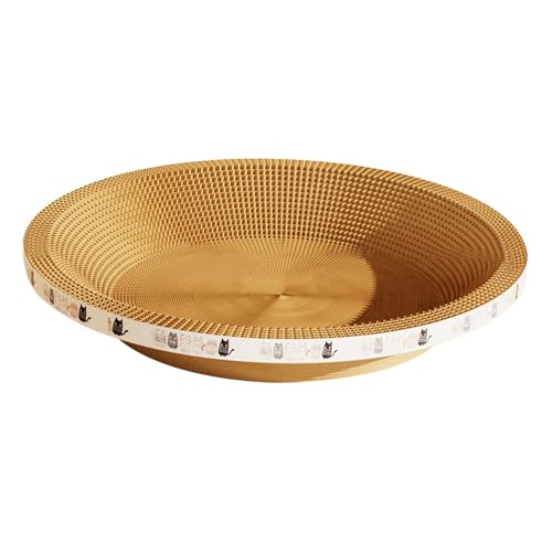 MagiDeal Katzenkratzbrett, Kartonbett, Loungebett aus Karton, Übung, Spielen, Schlafen, Kratzbrett, Sofa, Katzenkratzbrett für Kätzchen, Round M MagiDeal Katzenkratzbrett, Kartonbett, Loungebett aus Karton, Übung, Spielen, Schlafen, Kratzbrett, Sofa, Katzenkratzbrett für Kätzchen, Round M von MagiDeal