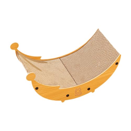 MagiDeal Katzenkratzbrett, Katzen-Strandstuhl, Ruheplatz aus Wellpappe, Schlaf-Katzen-Loungebett, Kratzmatte für Häschen, Welpen, Hauskatzen, L Oak MagiDeal Katzenkratzbrett, Katzen-Strandstuhl, Ruheplatz aus Wellpappe, Schlaf-Katzen-Loungebett, Kratzmatte für Häschen, Welpen, Hauskatzen, L Oak von MagiDeal