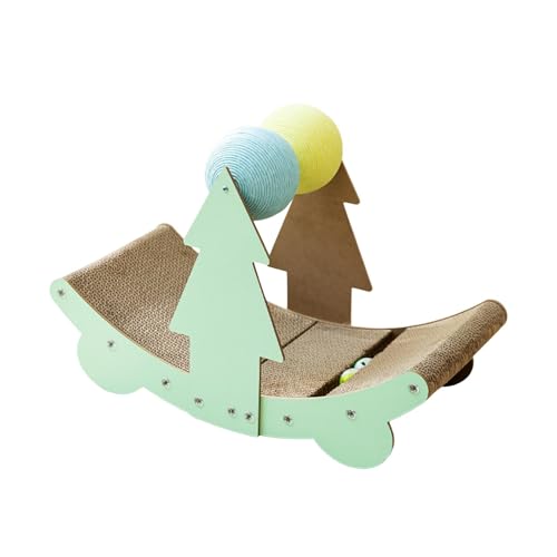 MagiDeal Katzenkratzbrett aus Wellpappe für Katzen, Kratzbrett mit Sisalball, Schlafsofa für Katzen, Katzenkratzbett für Kätzchen MagiDeal Katzenkratzbrett aus Wellpappe für Katzen, Kratzbrett mit Sisalball, Schlafsofa für Katzen, Katzenkratzbett für Kätzchen von MagiDeal