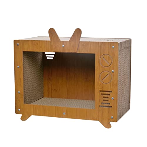MagiDeal Katzenkratzerbox aus Wellpappe in Form, Lounge-Bett, Größe 44 x 24 x 34 cm, umweltfreundlich, multifunktional für Katzen und Kätzchen im von MagiDeal