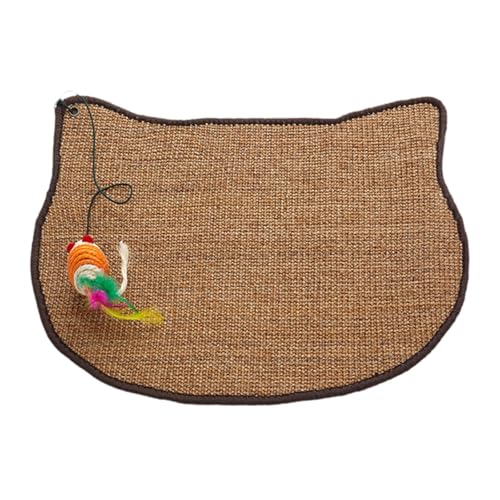 MagiDeal Katzenkratzermatte Kratzte Teppichklauen für Innenkatzen Haustierkissen tragen resistent mit interaktivem Katzenspielzeugspielpolster, Braun MagiDeal Katzenkratzermatte Kratzte Teppichklauen für Innenkatzen Haustierkissen tragen resistent mit interaktivem Katzenspielzeugspielpolster, Braun von MagiDeal