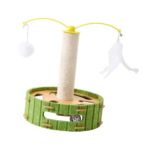 MagiDeal Katzenkratzpostkratzer Interaktiver Stall mit Ball Kletterturm zum Spielen von Haustieren liefert Unterhaltung Indoor Kätzchen, Runden MagiDeal Katzenkratzpostkratzer Interaktiver Stall mit Ball Kletterturm zum Spielen von Haustieren liefert Unterhaltung Indoor Kätzchen, Runden von MagiDeal