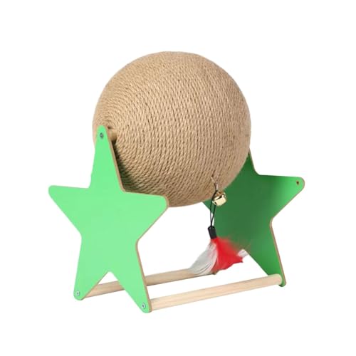 MagiDeal Katzenkratzspielzeug aus Holz und Sisal, drehbarer Ball, verschleißfest, vielseitig einsetzbar, um Katzen fit zu halten und Möbel zu, groß MagiDeal Katzenkratzspielzeug aus Holz und Sisal, drehbarer Ball, verschleißfest, vielseitig einsetzbar, um Katzen fit zu halten und Möbel zu, groß von MagiDeal
