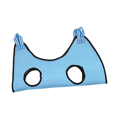 MagiDeal Katzenpflege-Hängematten-Helfer-Rückhaltebeutel-Geschirr zum Waschen von Kitty-Nagelclips, Hellblau, m von MagiDeal