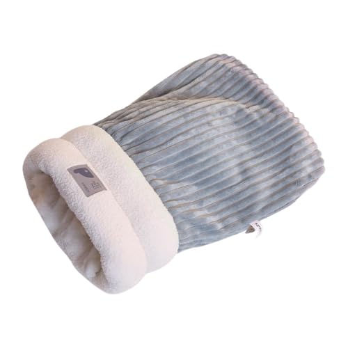 MagiDeal Katzenschlafsackbett, Katzenversteck, gemütlicher 360°-Wickel, bequem für Hauskatzen, weicher, plüschiger Katzensack für Kätzchen, Welpen und Katzen, L Gray MagiDeal Katzenschlafsackbett, Katzenversteck, gemütlicher 360°-Wickel, bequem für Hauskatzen, weicher, plüschiger Katzensack für Kätzchen, Welpen und Katzen, L Gray von MagiDeal