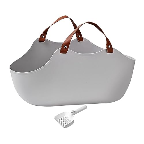 MagiDeal Katzentoilette, Katzenstreubehälter, Katzensandbecken, Katzentoilette, spritzwassergeschützte, Tiefe Toilette, offene Haustiertoilette für Hauskatzen, GRAU MagiDeal Katzentoilette, Katzenstreubehälter, Katzensandbecken, Katzentoilette, spritzwassergeschützte, Tiefe Toilette, offene Haustiertoilette für Hauskatzen, GRAU von MagiDeal