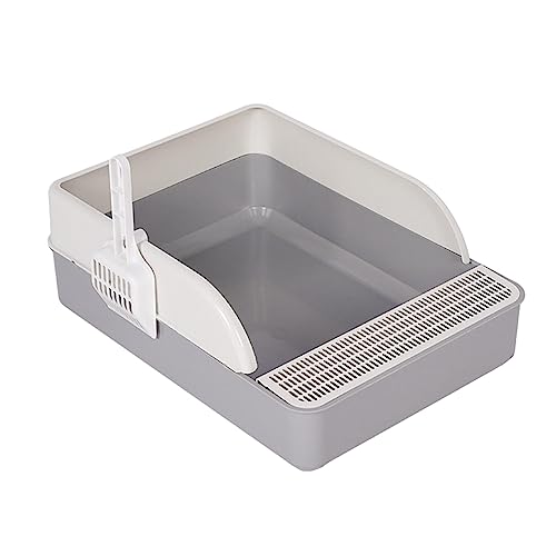 MagiDeal Katzentoilette, Katzentoilette, Haustier-Töpfchen, Toilette mit Löffel, tragbar, abnehmbar, spritzwassergeschützt, Sandkasten, Katzen-Sandkasten für, grau l MagiDeal Katzentoilette, Katzentoilette, Haustier-Töpfchen, Toilette mit Löffel, tragbar, abnehmbar, spritzwassergeschützt, Sandkasten, Katzen-Sandkasten für, grau l von MagiDeal