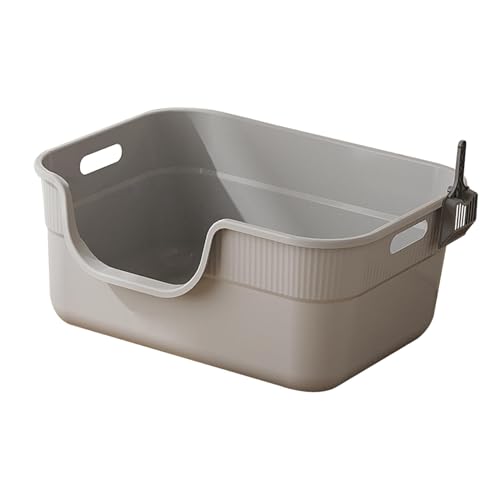 MagiDeal Katzentoilette, Katzentoilette, Katzenstreubehälter, leicht zu tragen, praktische Katzentoilette mit hohen Seitenwänden, Katzentoilette für Haustiere, grau MagiDeal Katzentoilette, Katzentoilette, Katzenstreubehälter, leicht zu tragen, praktische Katzentoilette mit hohen Seitenwänden, Katzentoilette für Haustiere, grau von MagiDeal