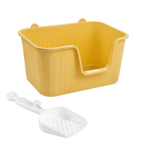 MagiDeal Katzentoilette, Oben offen, Haustiertoilette, Katzensandkasten, Bettpfanne, Kätzchen-Töpfchen, Toilette, spritzwassergeschützt, erhöhte Katzentoilette, Gelbes L MagiDeal Katzentoilette, Oben offen, Haustiertoilette, Katzensandkasten, Bettpfanne, Kätzchen-Töpfchen, Toilette, spritzwassergeschützt, erhöhte Katzentoilette, Gelbes L von MagiDeal