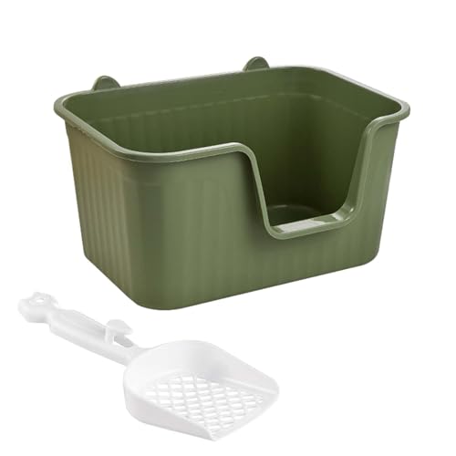 MagiDeal Katzentoilette, Oben offen, Haustiertoilette, Katzensandkasten, Bettpfanne, Kätzchen-Töpfchen, Toilette, spritzwassergeschützt, erhöhte Katzentoilette, grünes L MagiDeal Katzentoilette, Oben offen, Haustiertoilette, Katzensandkasten, Bettpfanne, Kätzchen-Töpfchen, Toilette, spritzwassergeschützt, erhöhte Katzentoilette, grünes L von MagiDeal