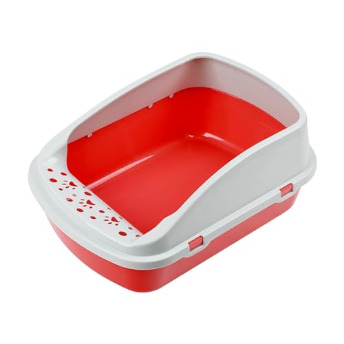 MagiDeal Katzentoilette, Oben offen, groß, mit hoher Seite, halbgeschlossener Katzensandkasten, Kätzchentoilette für mittelgroße Katzen, groß MagiDeal Katzentoilette, Oben offen, groß, mit hoher Seite, halbgeschlossener Katzensandkasten, Kätzchentoilette für mittelgroße Katzen, groß von MagiDeal