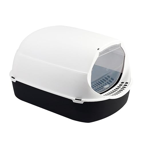 MagiDeal Katzentoilette, vollständig geschlossene Katzentoilette, abnehmbar, leicht zu reinigen, Haustierzubehör für kleine Tiere, Kätzchen-Töpfchen-Toilette, Schwarz MagiDeal Katzentoilette, vollständig geschlossene Katzentoilette, abnehmbar, leicht zu reinigen, Haustierzubehör für kleine Tiere, Kätzchen-Töpfchen-Toilette, Schwarz von MagiDeal
