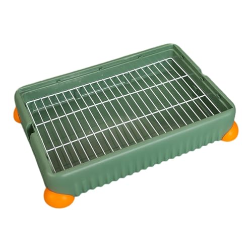 MagiDeal Katzentoilette für Kaninchen, Käfigtoilette mit Gitter, Spritzschutz, Ecktoilettenbox, Kaninchen-Eckstreu, Einstreu für Frettchen, Ratten, Häschen, L, GrÜn MagiDeal Katzentoilette für Kaninchen, Käfigtoilette mit Gitter, Spritzschutz, Ecktoilettenbox, Kaninchen-Eckstreu, Einstreu für Frettchen, Ratten, Häschen, L, GrÜn von MagiDeal