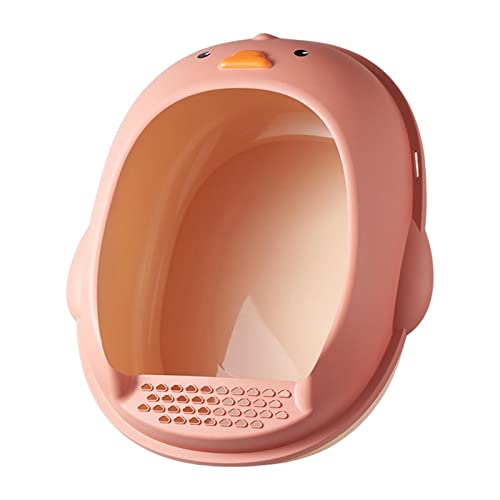 MagiDeal Katzentoilette in Entenform, abnehmbares Design, tragbares Katzentöpfchen, Katzenbettpfanne, Katzentöpfchen, Toilette für Katzen unter 7,5 kg, ROSA von MagiDeal