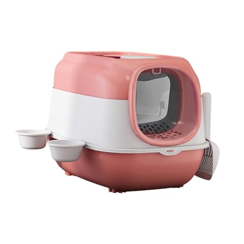 MagiDeal Katzentoilette mit Haube und Deckel, Geschlossene Katzentoilette, Geschlossene und überdachte Katzentoilette, Tragbares Kätzchentöpfchen, ROSA MagiDeal Katzentoilette mit Haube und Deckel, Geschlossene Katzentoilette, Geschlossene und überdachte Katzentoilette, Tragbares Kätzchentöpfchen, ROSA von MagiDeal