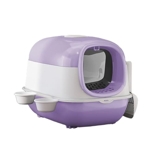MagiDeal Katzentoilette mit Haube und Deckel, geschlossene und abgedeckte Katzentoilette, Katzentoilette mit Haube, abnehmbare große Katzentoilette mit Deckel, LILA MagiDeal Katzentoilette mit Haube und Deckel, geschlossene und abgedeckte Katzentoilette, Katzentoilette mit Haube, abnehmbare große Katzentoilette mit Deckel, LILA von MagiDeal