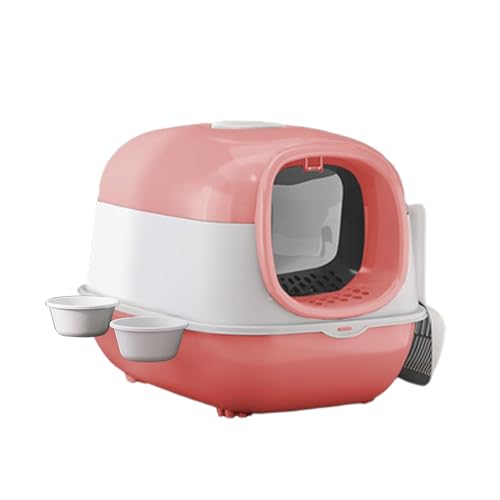 MagiDeal Katzentoilette mit Haube und Deckel, geschlossene und abgedeckte Katzentoilette, Katzentoilette mit Haube, abnehmbare große Katzentoilette mit Deckel, ROSA MagiDeal Katzentoilette mit Haube und Deckel, geschlossene und abgedeckte Katzentoilette, Katzentoilette mit Haube, abnehmbare große Katzentoilette mit Deckel, ROSA von MagiDeal