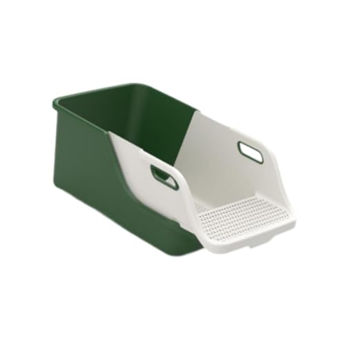 MagiDeal Katzentoilette mit Sieb, Katzentoilette, 72 x 39 x 29 cm, für kleine Haustiere, PP-Material, Spritzschutz, Oben offen, hohe Seiten, Grün Weiß MagiDeal Katzentoilette mit Sieb, Katzentoilette, 72 x 39 x 29 cm, für kleine Haustiere, PP-Material, Spritzschutz, Oben offen, hohe Seiten, Grün Weiß von MagiDeal