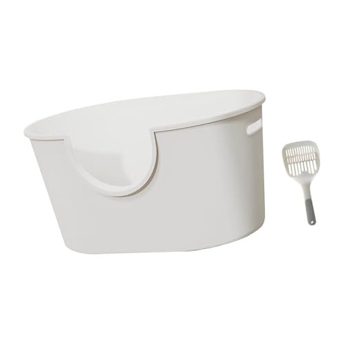 MagiDeal Katzentoilette mit offener Oberseite, Kätzchentoilette, tragbare, universelle Katzentoilette mit hohen Seitenwänden, Spritzschutz und Sieb für kleine, Grau MagiDeal Katzentoilette mit offener Oberseite, Kätzchentoilette, tragbare, universelle Katzentoilette mit hohen Seitenwänden, Spritzschutz und Sieb für kleine, Grau von MagiDeal