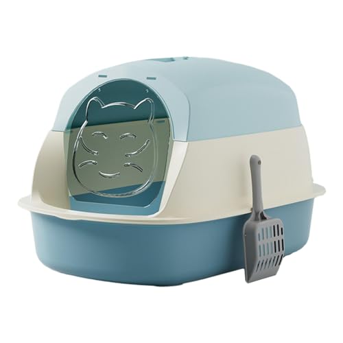 MagiDeal Katzentoiletten mit Kapuze, Katzentoilette mit Kapuze, geschlossene und überdachte Katzentoilette, tragbare Katzentoilette, Blau MagiDeal Katzentoiletten mit Kapuze, Katzentoilette mit Kapuze, geschlossene und überdachte Katzentoilette, tragbare Katzentoilette, Blau von MagiDeal