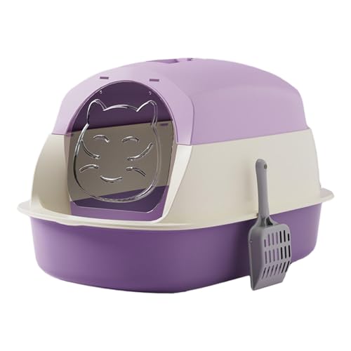 MagiDeal Katzentoiletten mit Kapuze, Katzentoilette mit Kapuze, geschlossene und überdachte Katzentoilette, tragbare Katzentoilette, violett MagiDeal Katzentoiletten mit Kapuze, Katzentoilette mit Kapuze, geschlossene und überdachte Katzentoilette, tragbare Katzentoilette, violett von MagiDeal