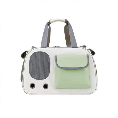 MagiDeal Katzentrage-Haustier-Reisetasche mit Schnalle, belüfteter Transportbehälter, Einkaufstasche für Haustier-Hotelzubehör, Outdoor-Kleintiere, Grün von MagiDeal