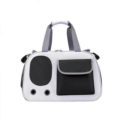 MagiDeal Katzentrage-Haustier-Reisetasche mit Schnalle, belüfteter Transportbehälter, Einkaufstasche für Haustier-Hotelzubehör, Outdoor-Kleintiere, Schwarz von MagiDeal