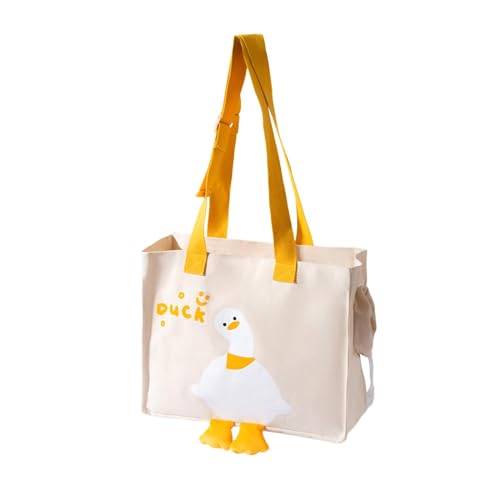 MagiDeal Katzentragetasche, Tragehandtasche, belüftetes Design, Transporttasche für Haustiere, Tragerucksack für Haustiere, Katzenrucksack für kleine Katzen, Weiß von MagiDeal