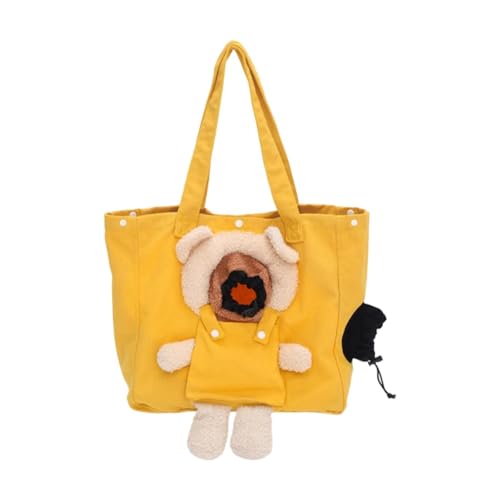 MagiDeal Katzentragetasche, Umhängetasche, Reisetasche für Welpen, Welpenträger, atmungsaktive Katzentragetasche, Katzen-Canvas-Handtasche für Reisen im Freien, Gelb MagiDeal Katzentragetasche, Umhängetasche, Reisetasche für Welpen, Welpenträger, atmungsaktive Katzentragetasche, Katzen-Canvas-Handtasche für Reisen im Freien, Gelb von MagiDeal