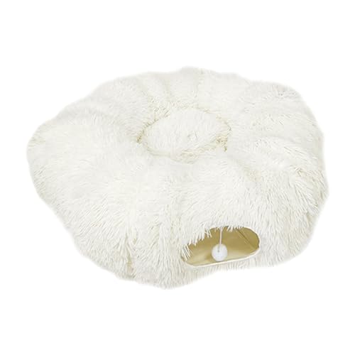 MagiDeal Katzentunnel, Bett, Donut-Tunnel, leicht, weich, mit Ball, Katzenhaus, Höhle, Bett, Katzenrohr, Zelt, Spielzeug für Chase, Seek, Hide, Rest, Spielen, Weiß MagiDeal Katzentunnel, Bett, Donut-Tunnel, leicht, weich, mit Ball, Katzenhaus, Höhle, Bett, Katzenrohr, Zelt, Spielzeug für Chase, Seek, Hide, Rest, Spielen, Weiß von MagiDeal