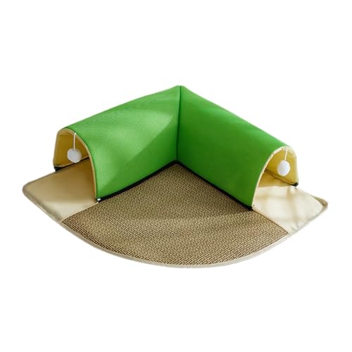 MagiDeal Katzentunnel und Bettspielzeug-Set, Sommer-Katzenhaus, bequem für Kätzchen, Welpen, Kaninchen, Frettchen, mit Ball für Hauskatzen, Spaß beim Spielen, grün 50cm MagiDeal Katzentunnel und Bettspielzeug-Set, Sommer-Katzenhaus, bequem für Kätzchen, Welpen, Kaninchen, Frettchen, mit Ball für Hauskatzen, Spaß beim Spielen, grün 50cm von MagiDeal