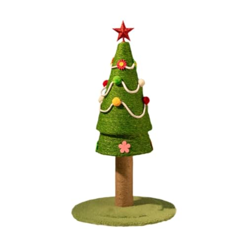 MagiDeal Kleines Katzenkratzbrett für Haustiere, Katzenkratzbrett, Schleifpfoten, süßes Spielzeug mit Stabiler, breiter Basis, Weihnachtsbaum-Kratzbaum MagiDeal Kleines Katzenkratzbrett für Haustiere, Katzenkratzbrett, Schleifpfoten, süßes Spielzeug mit Stabiler, breiter Basis, Weihnachtsbaum-Kratzbaum von MagiDeal