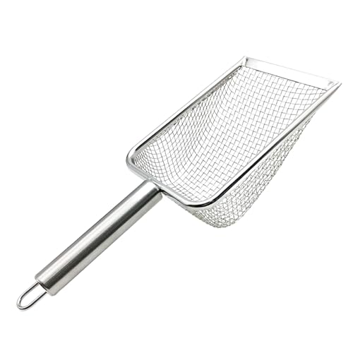 MagiDeal Kleinmaschiger Katzenstreuschaufel aus Edelstahl, feinmaschiger Reptilienstreureiniger aus Metall für Eidechsen, Aquarien, Kätzchen, 4.3 mm x 4.3 mm MagiDeal Kleinmaschiger Katzenstreuschaufel aus Edelstahl, feinmaschiger Reptilienstreureiniger aus Metall für Eidechsen, Aquarien, Kätzchen, 4.3 mm x 4.3 mm von MagiDeal