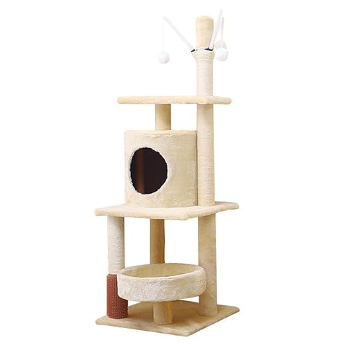 MagiDeal Kletterbaum für Katzen, Katzenhaus, mehrere Ebenen, Aktivitätszentrum mit Kratzbaum, Kletterturm für Bewegung, Ausruhen, Sitzstange für Innenkatzen MagiDeal Kletterbaum für Katzen, Katzenhaus, mehrere Ebenen, Aktivitätszentrum mit Kratzbaum, Kletterturm für Bewegung, Ausruhen, Sitzstange für Innenkatzen von MagiDeal