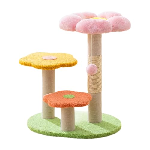 MagiDeal Kratzbaum für Katzen, süßer Katzenbaum für Kätzchen mit interaktivem Ball, Möbelschutz, Kratzstange, Kratzbaum für Katzenkätzchen, Rosa MagiDeal Kratzbaum für Katzen, süßer Katzenbaum für Kätzchen mit interaktivem Ball, Möbelschutz, Kratzstange, Kratzbaum für Katzenkätzchen, Rosa von MagiDeal