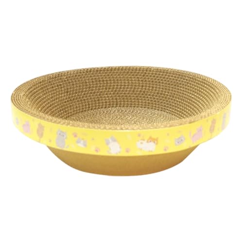 MagiDeal Kratzbett für Katzen aus Karton, Kratzunterlage, Nest, Couch, rundes Loungebett, Kratzbrett zum Schlafen, Interagieren, Ausruhen, Spielen, M MagiDeal Kratzbett für Katzen aus Karton, Kratzunterlage, Nest, Couch, rundes Loungebett, Kratzbrett zum Schlafen, Interagieren, Ausruhen, Spielen, M von MagiDeal