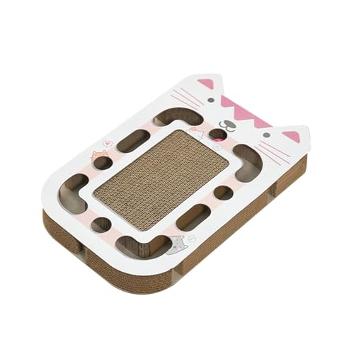 MagiDeal Kratzbrett für Kätzchen, Kugelbahn, Katzenspielzeug, Wellpappe, Kratzspielzeug, Katzenpuzzle, Kratzbrett für Katzen jeden Alters, Spaß, Gesicht MagiDeal Kratzbrett für Kätzchen, Kugelbahn, Katzenspielzeug, Wellpappe, Kratzspielzeug, Katzenpuzzle, Kratzbrett für Katzen jeden Alters, Spaß, Gesicht von MagiDeal