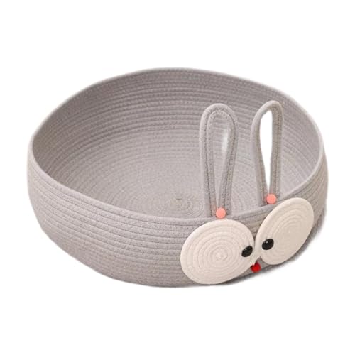 MagiDeal Kreisförmiges kleines Hunde-/Katzennest, kühlende Haustierbetten, Katzenohr-Design, Stabiler, abriebfester Schlafkorb für Haustiere, süßes Katzennest, GRAU MagiDeal Kreisförmiges kleines Hunde-/Katzennest, kühlende Haustierbetten, Katzenohr-Design, Stabiler, abriebfester Schlafkorb für Haustiere, süßes Katzennest, GRAU von MagiDeal
