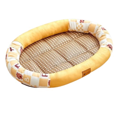 MagiDeal Kühlbett für Katzen zum Schlafen im Sommer, Pads aus eisiger Seide, verschleißfeste Kühlmatte für Kätzchen, für kleine Hunde, Kätzchen und Welpen, Gelb MagiDeal Kühlbett für Katzen zum Schlafen im Sommer, Pads aus eisiger Seide, verschleißfeste Kühlmatte für Kätzchen, für kleine Hunde, Kätzchen und Welpen, Gelb von MagiDeal