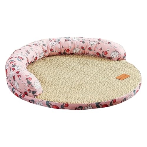 MagiDeal Kühlendes Hundebett für den Sommer, kühlendes Haustiernest, Haustierunterlage, Kissen, waschbare Katzenunterlage, Schlafmatte für Katzen, Kätzchen, M und Pink MagiDeal Kühlendes Hundebett für den Sommer, kühlendes Haustiernest, Haustierunterlage, Kissen, waschbare Katzenunterlage, Schlafmatte für Katzen, Kätzchen, M und Pink von MagiDeal