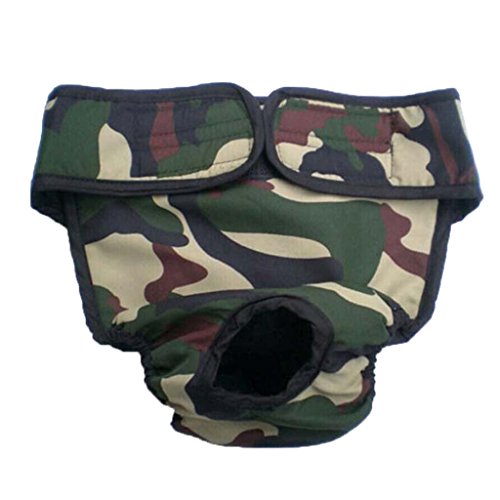 MagiDeal Läufigkeitshose für Hündinnen/Inkontinenzhose für Rüden/Verstellbare Hundeschutzhose aus Baumwolle, Camouflage, L MagiDeal Läufigkeitshose für Hündinnen/Inkontinenzhose für Rüden/Verstellbare Hundeschutzhose aus Baumwolle, Camouflage, L von MagiDeal