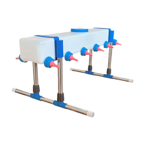 MagiDeal Lammgetränk Feeder, Fütterung Farm Viehzüchtung Feeder Little Kuh Milch Trinken, 12 Kopf mit Halter von MagiDeal