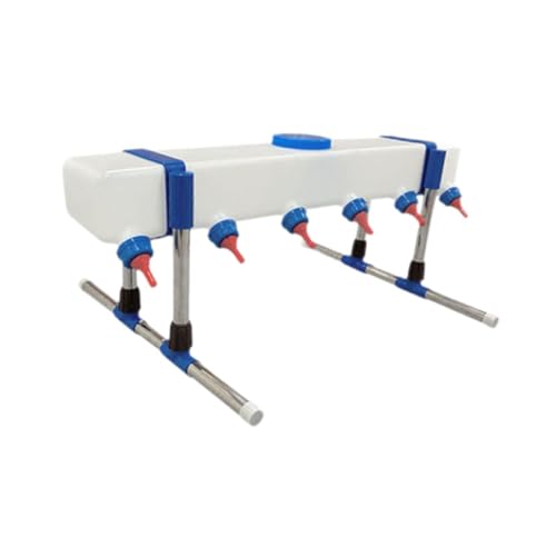 MagiDeal Lammgetränk Feeder, Fütterung Farm Viehzüchtung Feeder Little Kuh Milch Trinken, 6 Kopf mit Halter von MagiDeal