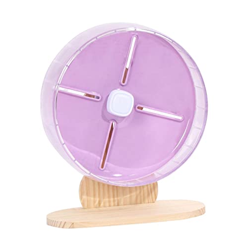 MagiDeal Leise Hamster-Übungsräder, leiser Roller mit verstellbarem Ständer, Hamster-Laufräder für Rennmäuse, Mäuse oder andere Kleintiere, Violett von MagiDeal